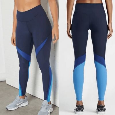 Nike Twist Training Leggings Obsidian/Deep Royal Blue/Black 833314-451 Small